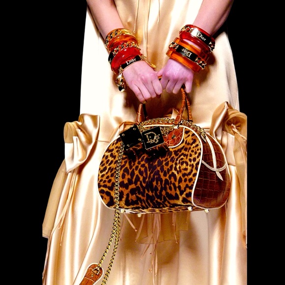 Dior Vintage John Galliano Tulle leopard Gambler Runway Collection Matching Set - Picture 5 of 17